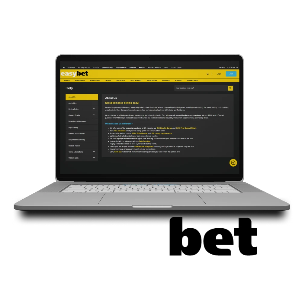 We will tell you about EasyBet.