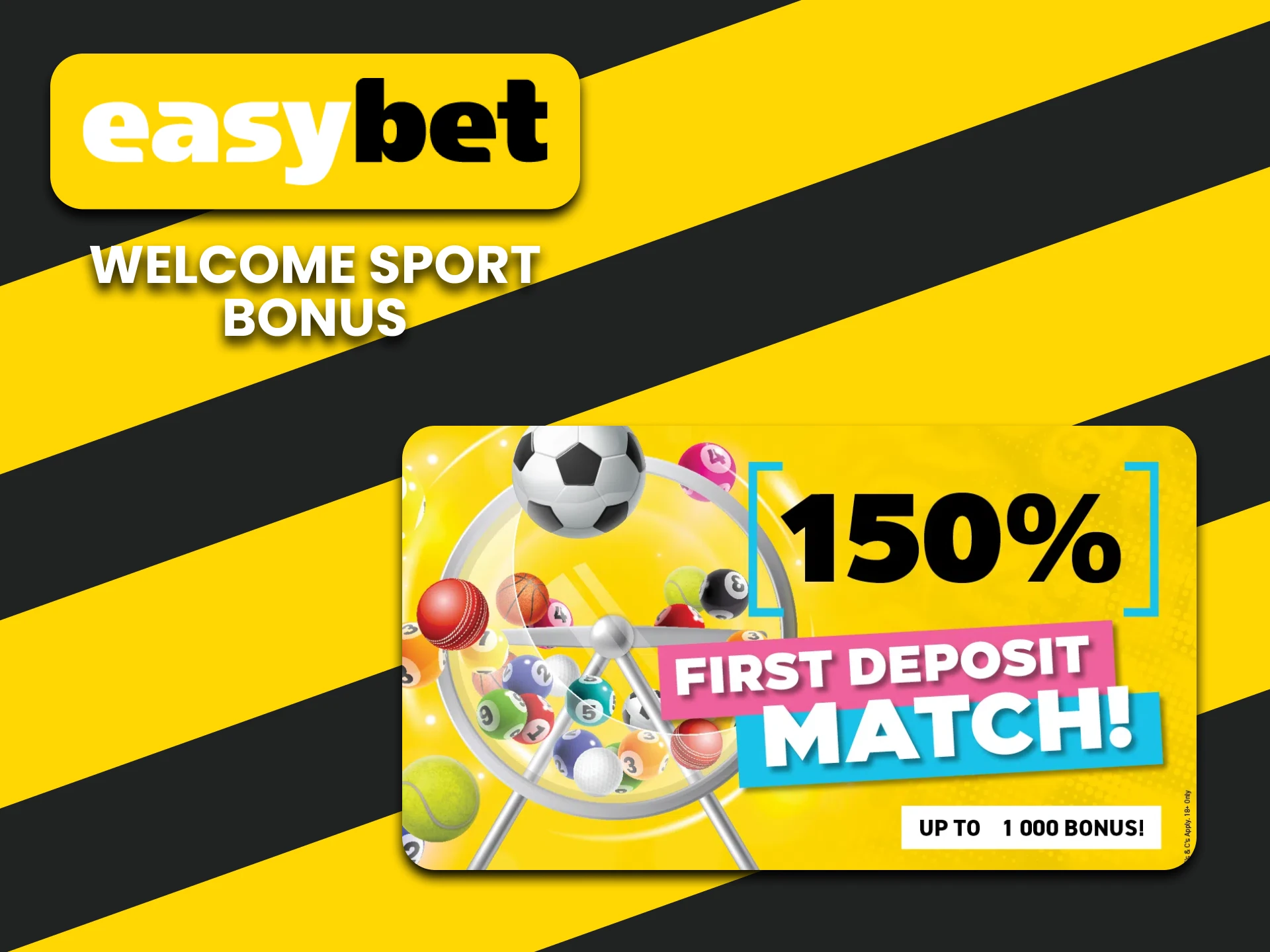 Get your betting bonus in the EasyBet app.