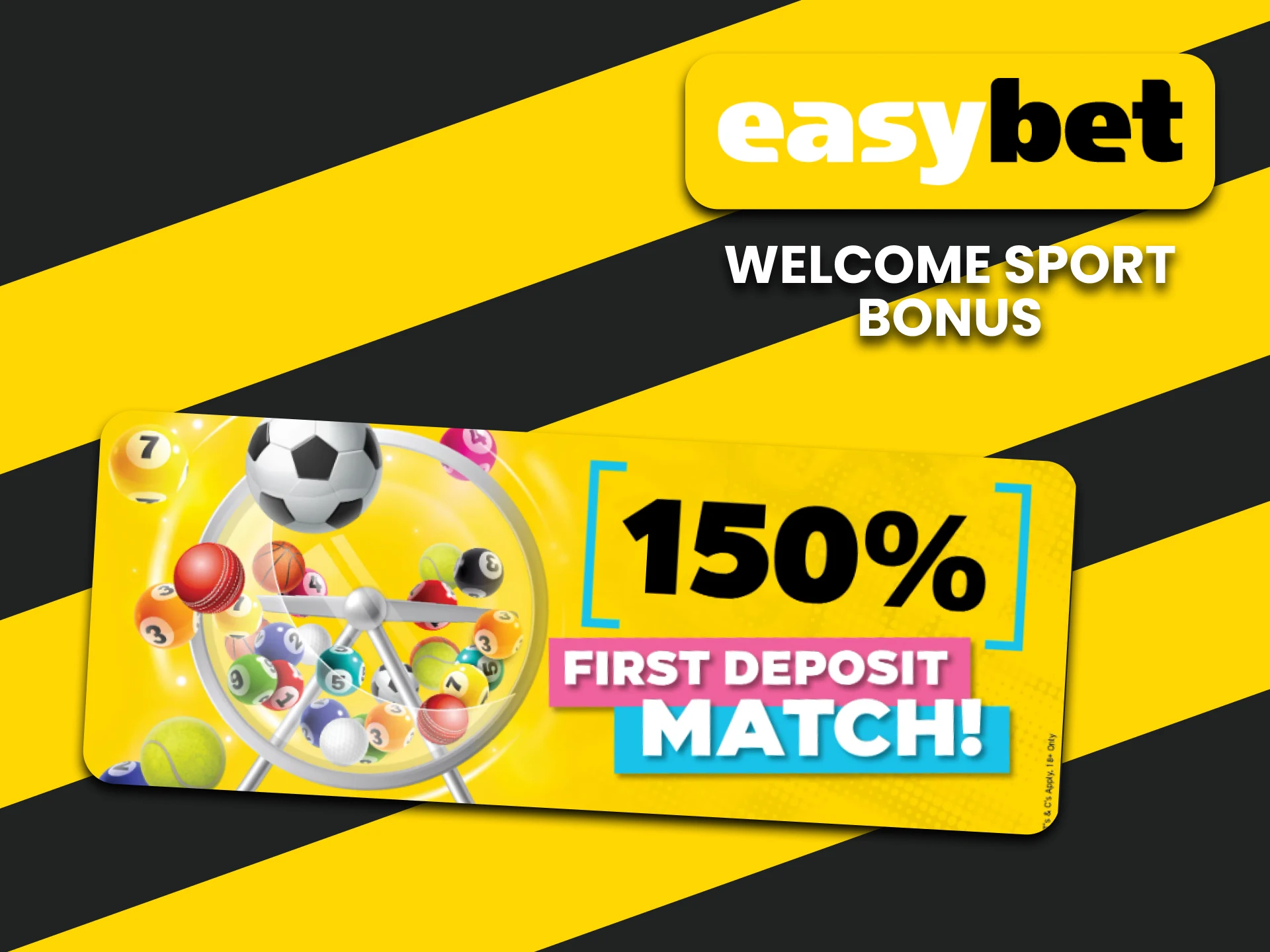 EasyBet offers a bonus for sports betting.