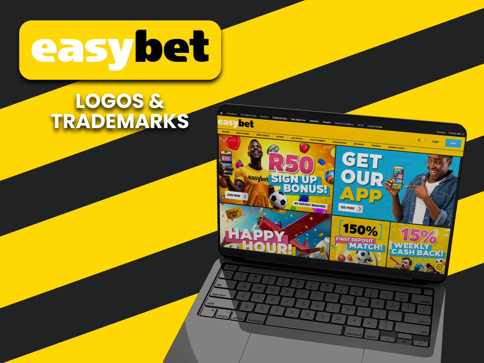 We will tell you who owns the logos on the EasyBet website.