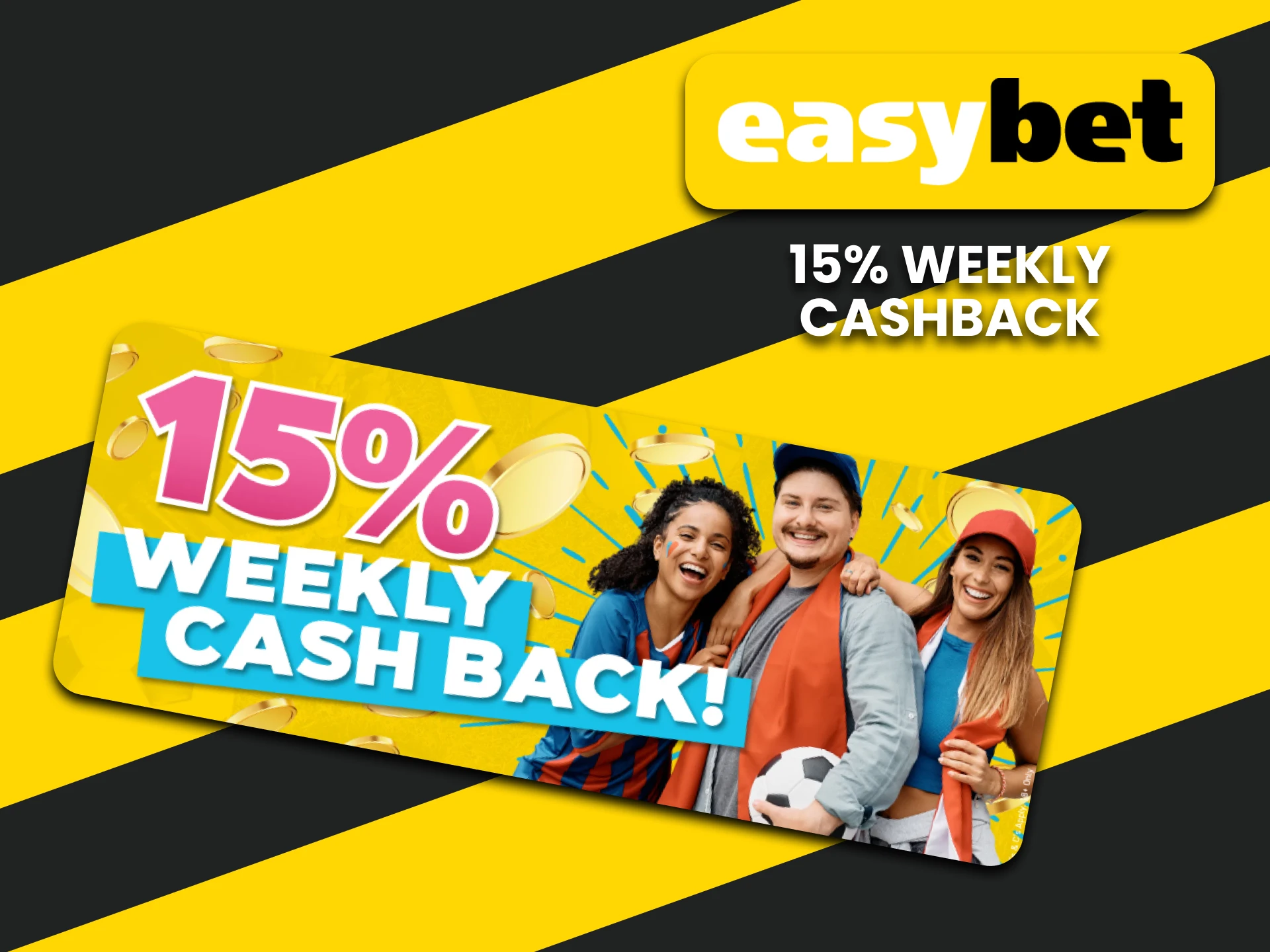 Get cashback from EasyBet.