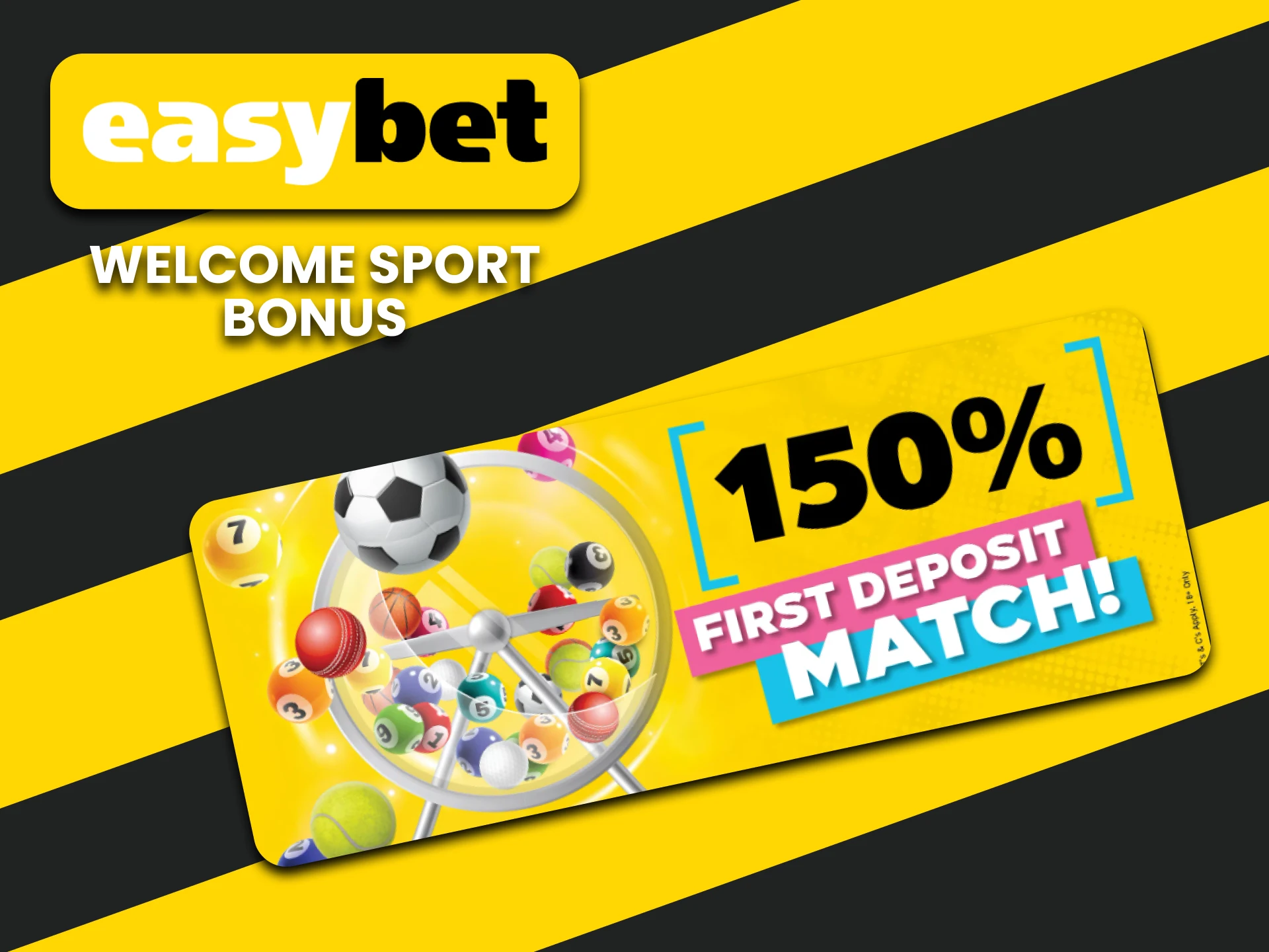 EasyBet offers a bonus for sports betting.