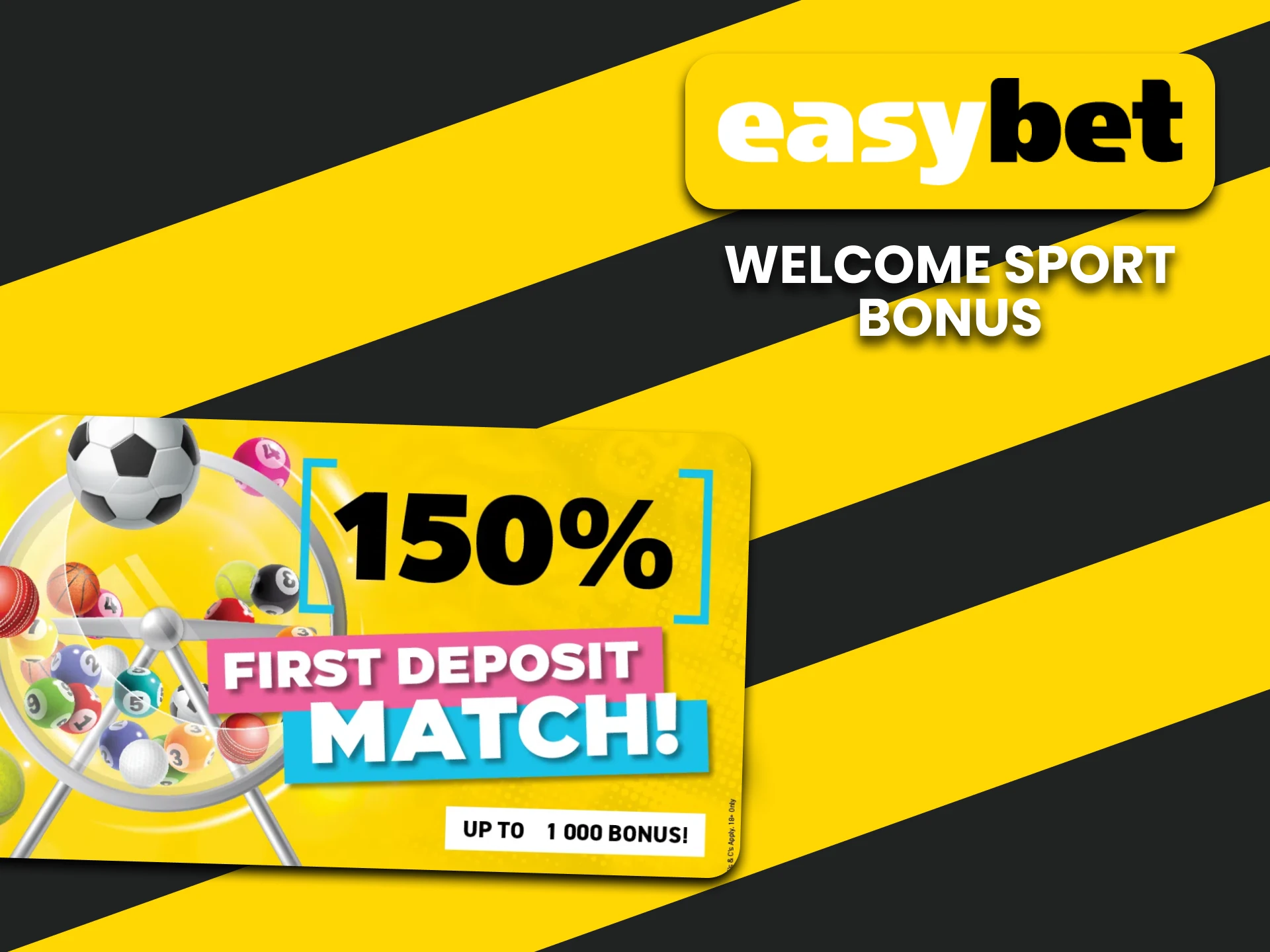 Take your sports bonus from EasyBet.