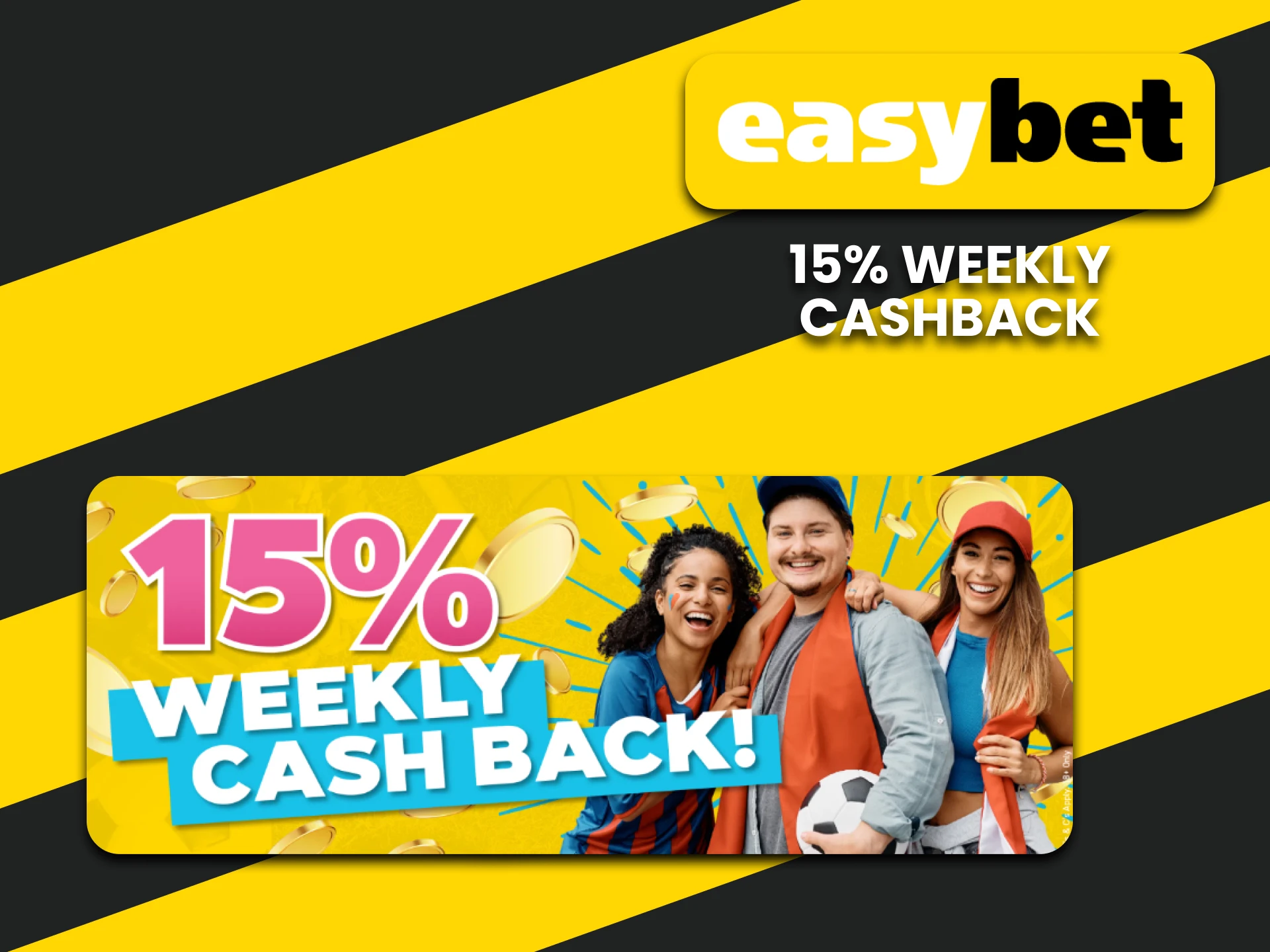 Get cashback from EasyBet.