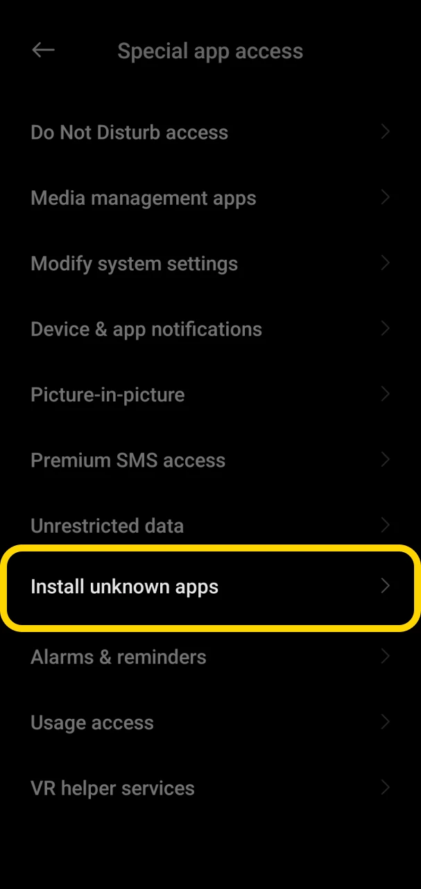 Allow installation from unknown sources to install the Easybet app.