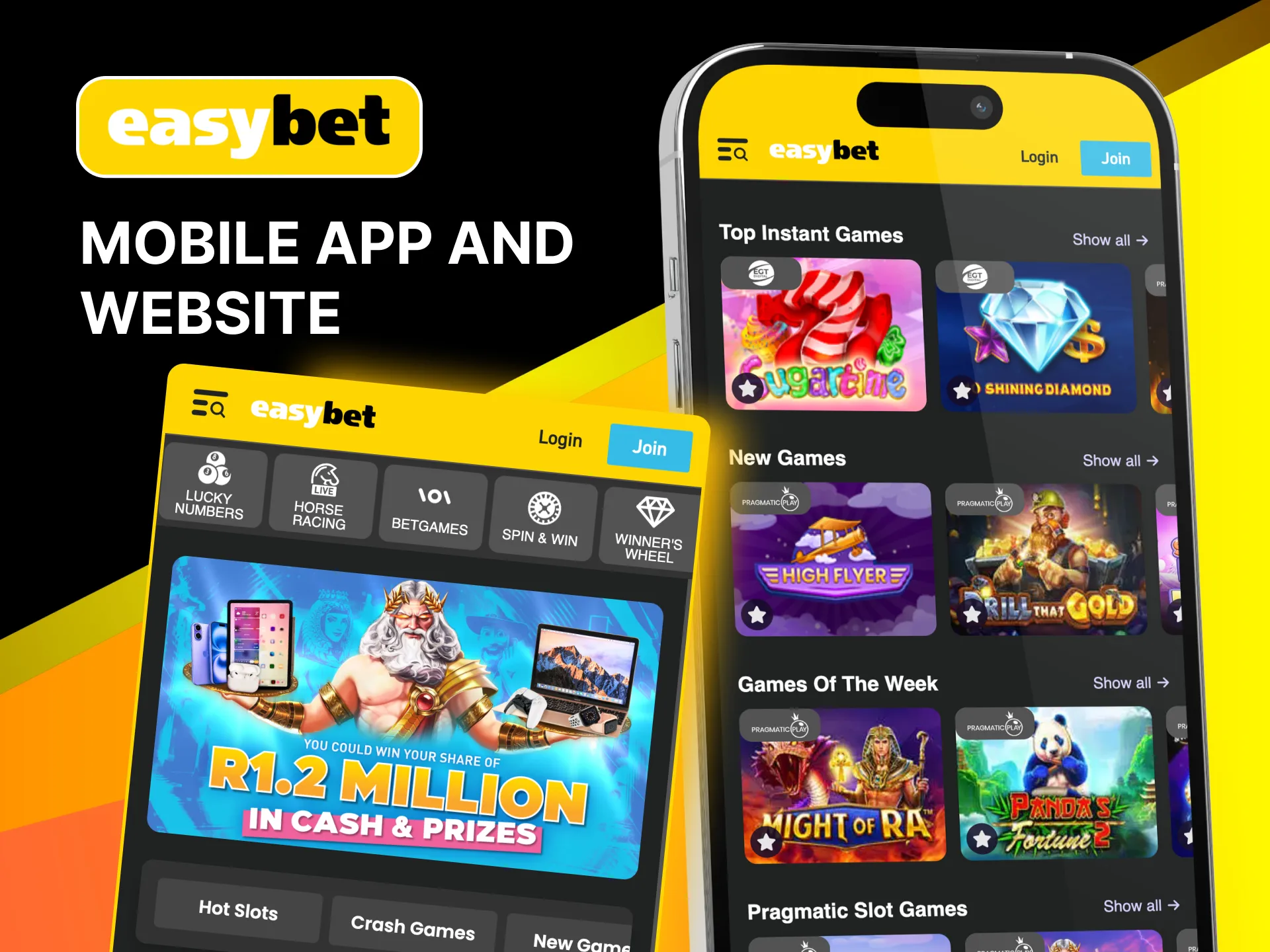 Easybet app is faster and offers exclusive features like notifications and quick withdrawals.