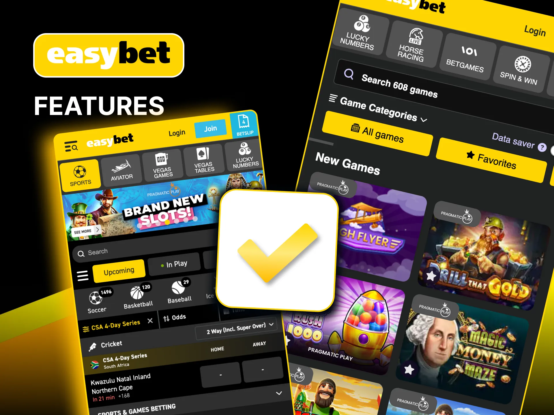 Enjoy Easybet's app benefits like fast withdrawals, notifications, and a user-friendly interface.