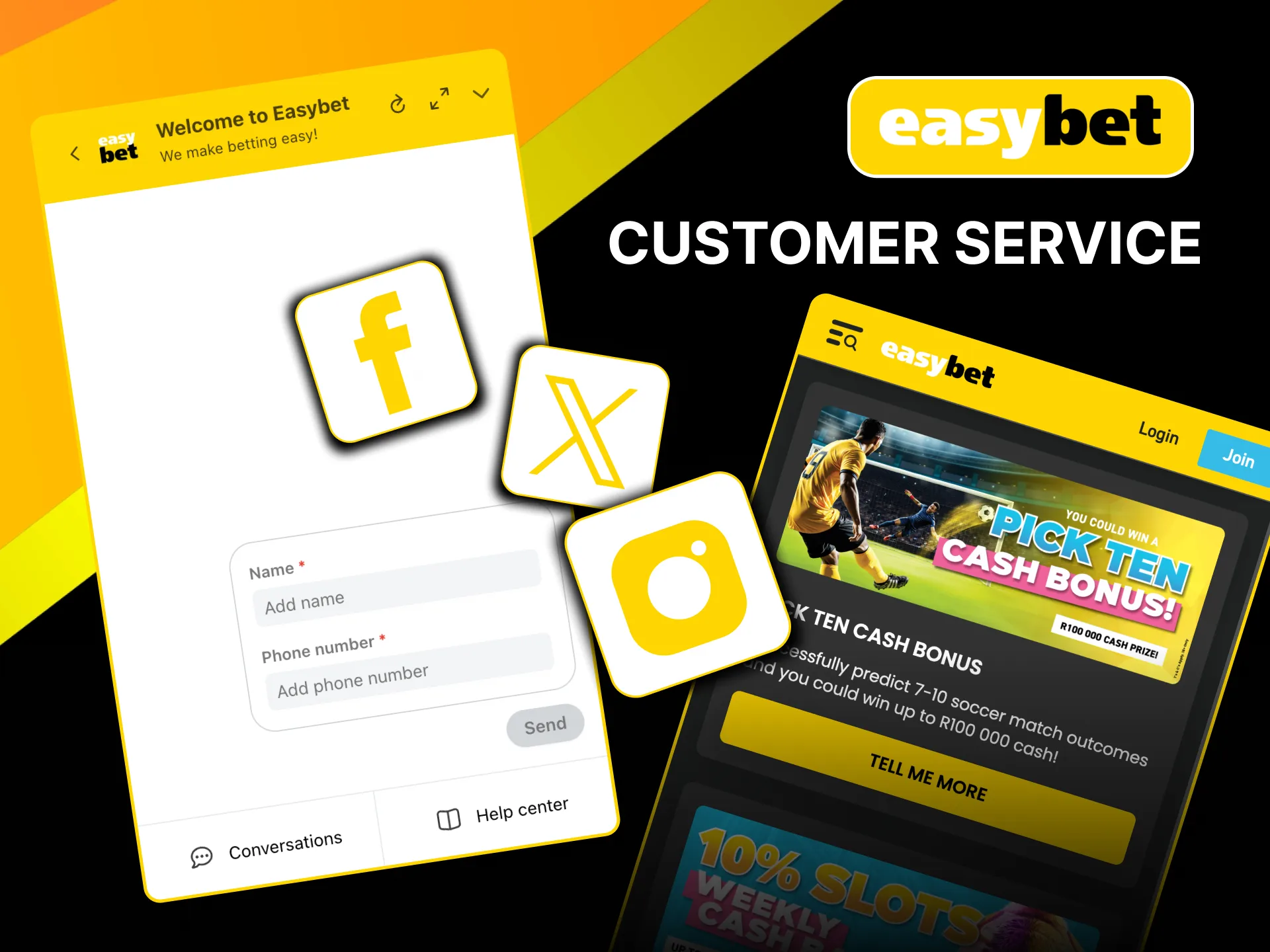 Reach Easybet support for help with spins and bonuses through chat or email.