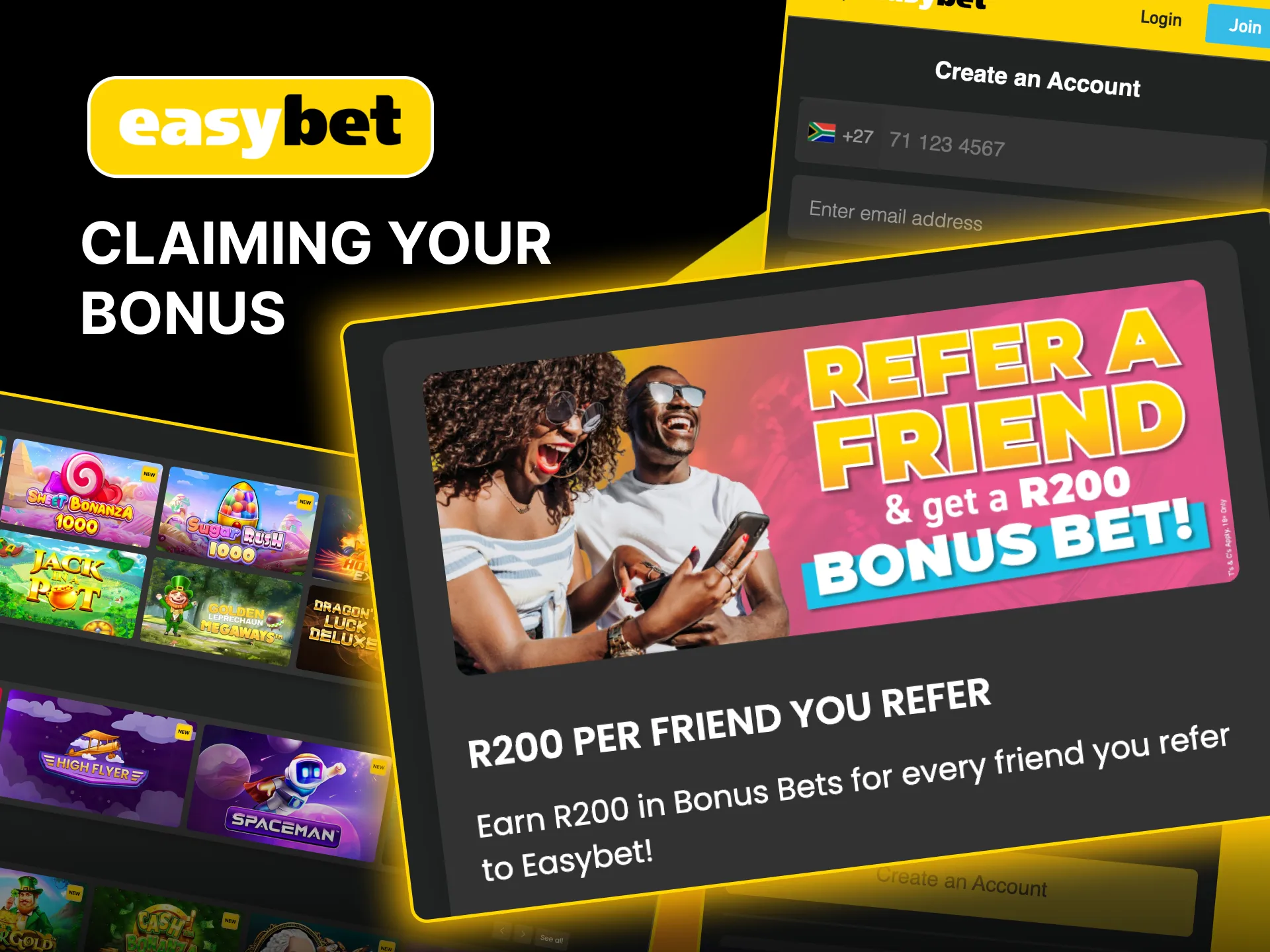 Claim Easybet referral bonus by inviting friends, using promo code, and meeting deposit rules.