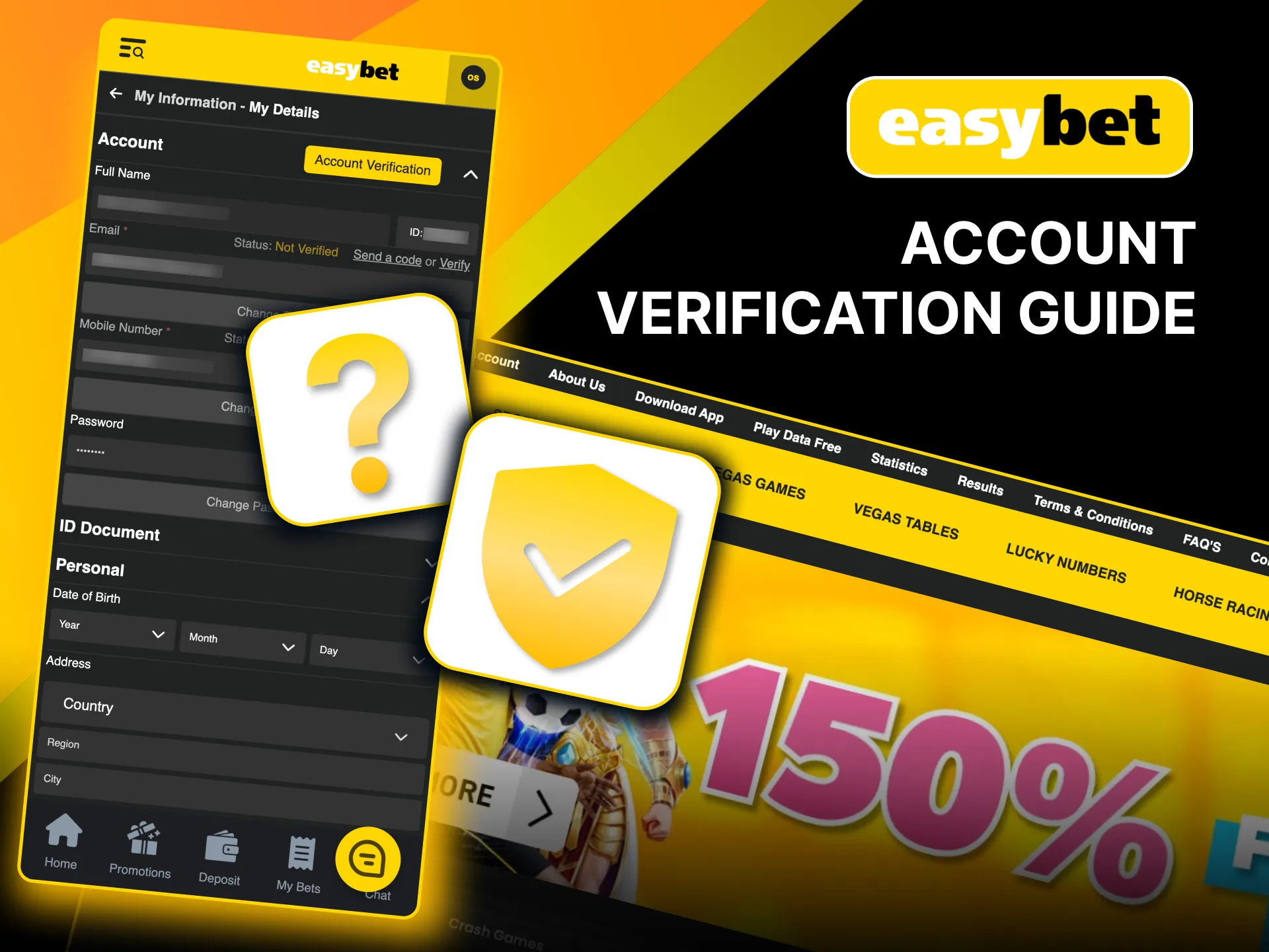 Verification at Easybet is required to meet legal rules and protect user accounts.